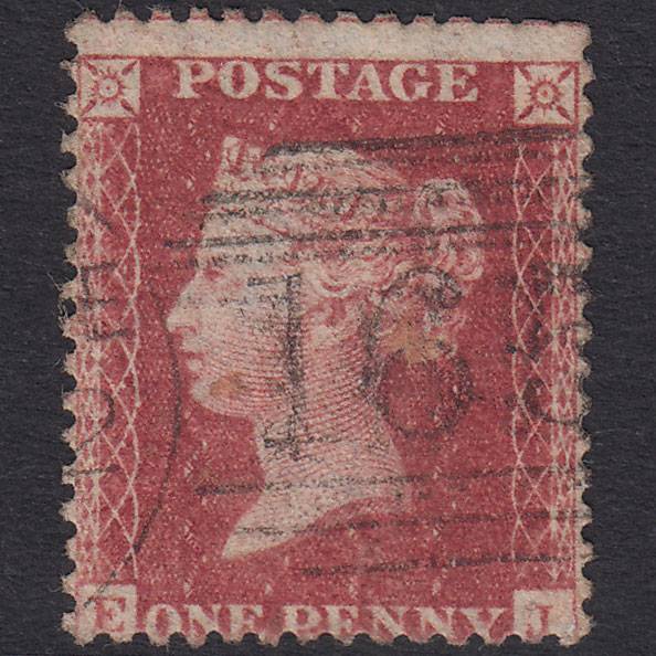 GB QV 1857 1d Rose-Red Plate 62 SG40-C10(1) EJ GU Carlisle 165