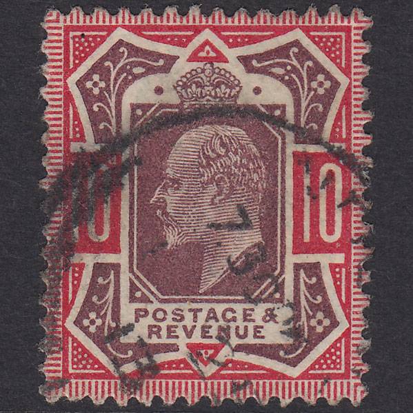 GB KE7 1912 10d Dull Reddish Purple & Carmine SG311-M44(6) VFU CDS