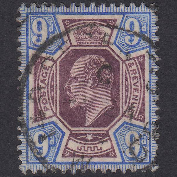 GB KE7 1905 9d Slate-Purple & Ultramarine SG251-M39(2) FU CDS
