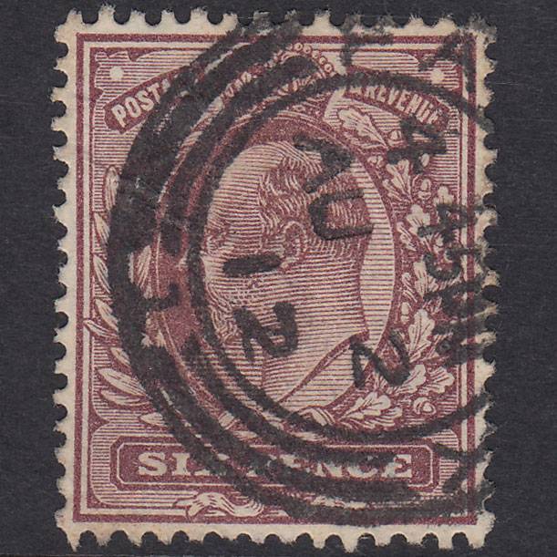 GB KE7 1911 6d Dull Purple SG297-M33(4) FU CDS
