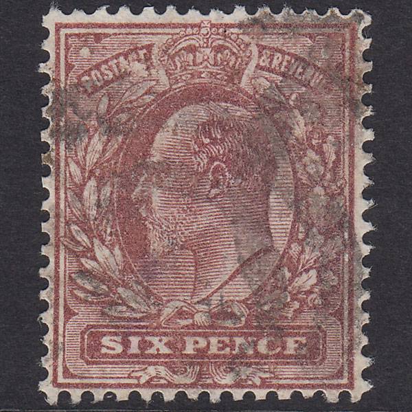 GB KE7 1911 6d Reddish Purple SG298-M33(2) FU