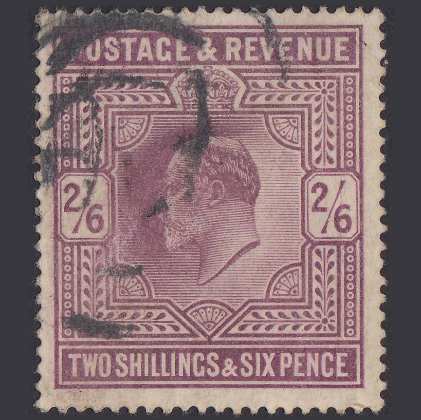 GB KE7 1905 2/6 Dull Purple SG262-M49(2) GU
