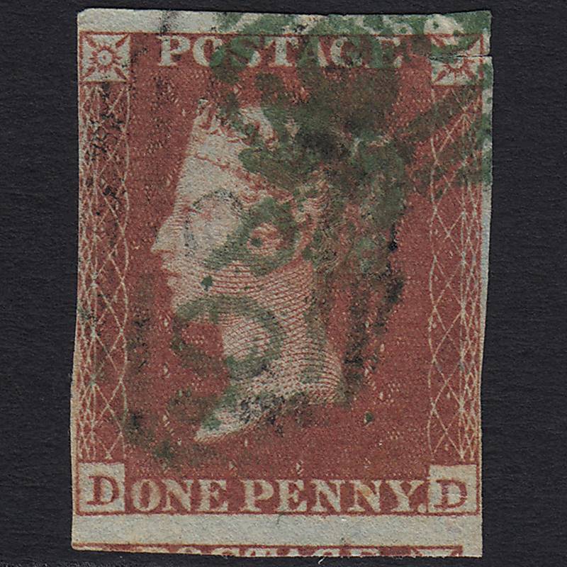 GB QV 1841 1d Red-brown (Plate 175) SG8-B2(1) DD GU nr 4M Green Cancel!