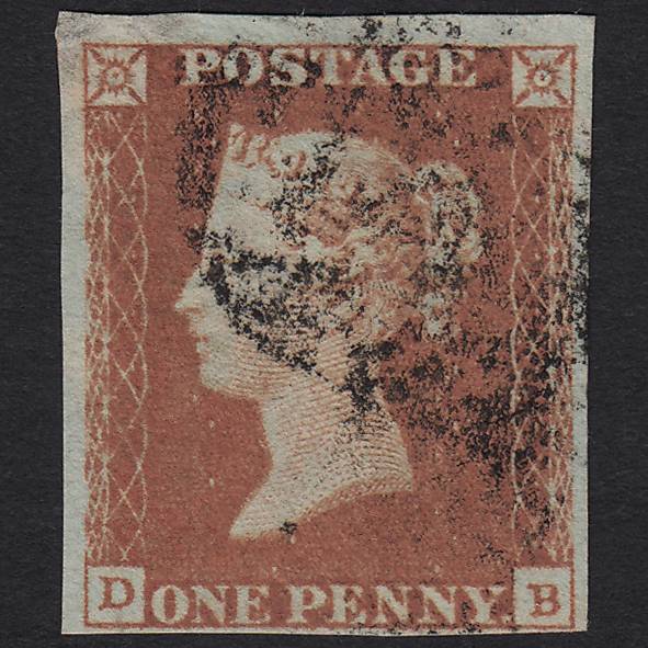 GB QV 1841 1d Red-brown (Plate 98) SG8-B1(1) DB GU 4 Margins