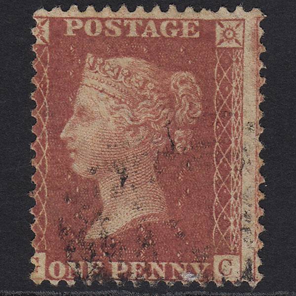 GB QV 1857 1d Rose-red (Plate 59) SG40-C10(1) GC GU Light Cancel