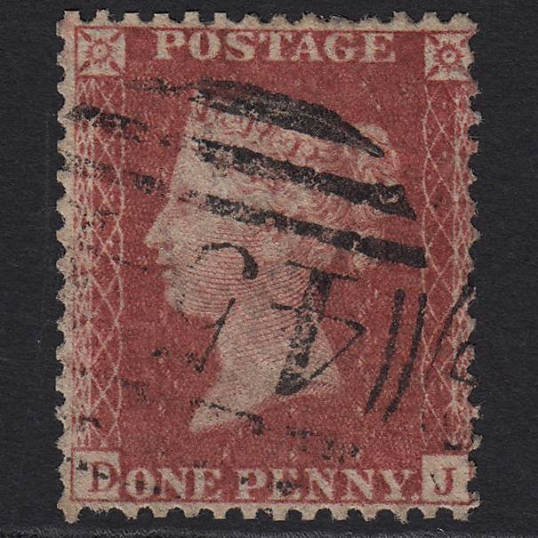 GB QV 1857 1d Rose-red (Plate 67) SG40-C10(1) DJ FU Leominster 454