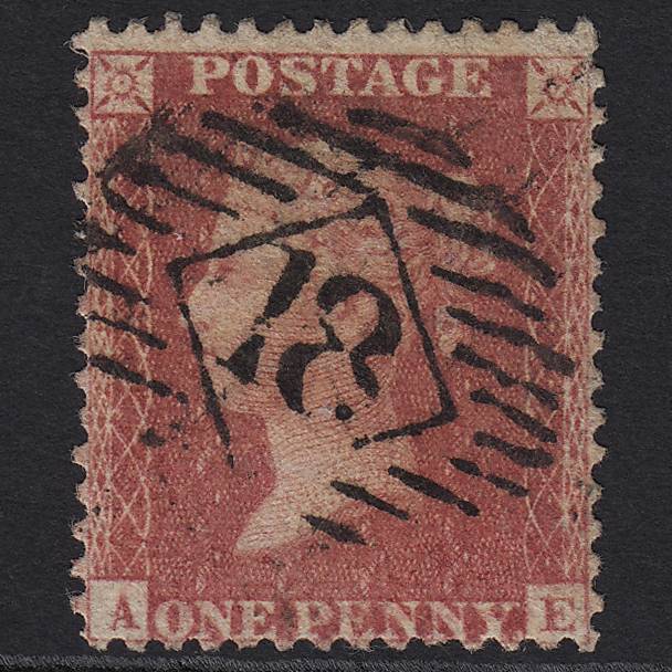 GB QV 1857 1d (Plate 55) SG40-C10(1) AE GU London IS 18 Missing Imprimatur