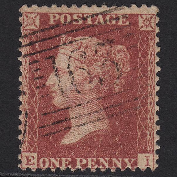 GB QV 1857 1d Rose-red (Plate 60) SG40-C10(1) EI FU Greenock 163