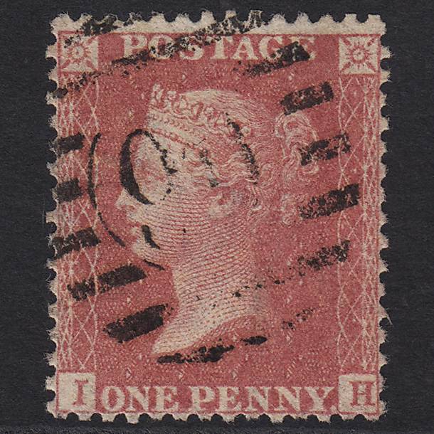 GB QV 1857 1d (Plate 48) SG40-C10(1) IH FU Missing Imprimatur London D&S
