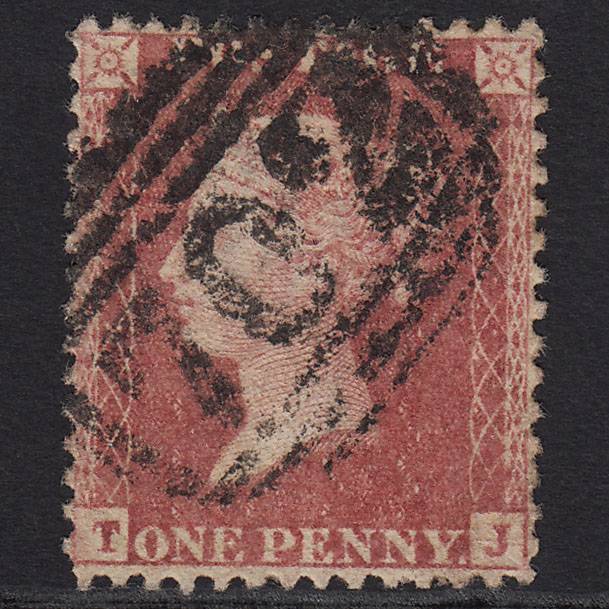 GB QV 1857 1d Rose-red (Plate 60) SG40-C10(1) TJ FU Sherborne 702