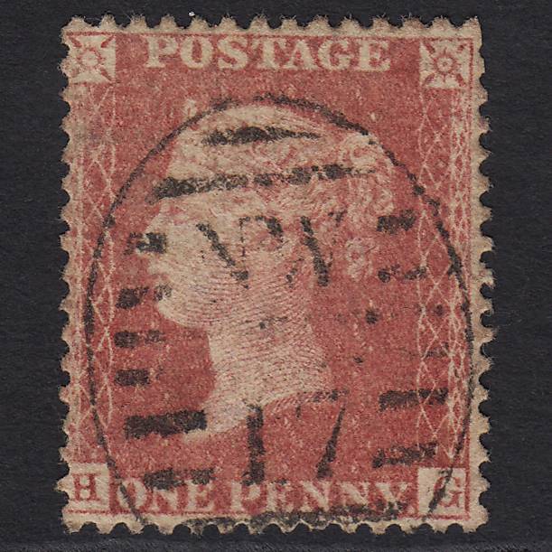 GB QV 1857 1d Rose-red (Plate 59) SG40-C10(1) HG GU London D&S NW17