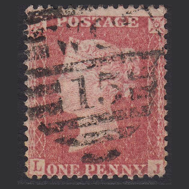 GB QV 1857 1d Rose-red (Plate 68) SG40-C10(1) LJ GU London D&S WC15