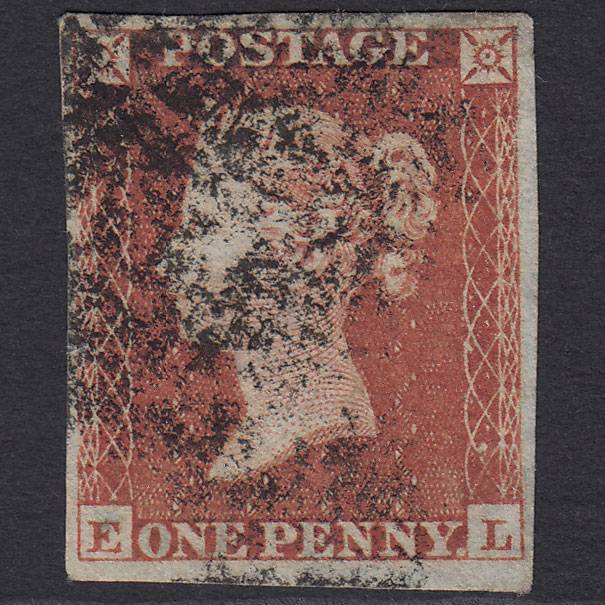 GB QV 1841 1d Red-brown (Plate 171) SG8-B2(1) EL GU 4 Margins