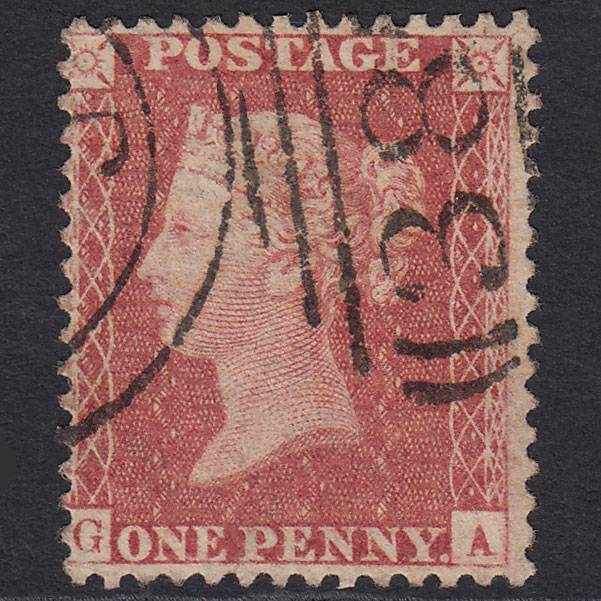 GB QV 1857 1d Rose-red (Plate 56) SG40-C10(1) GA FU Hull 383
