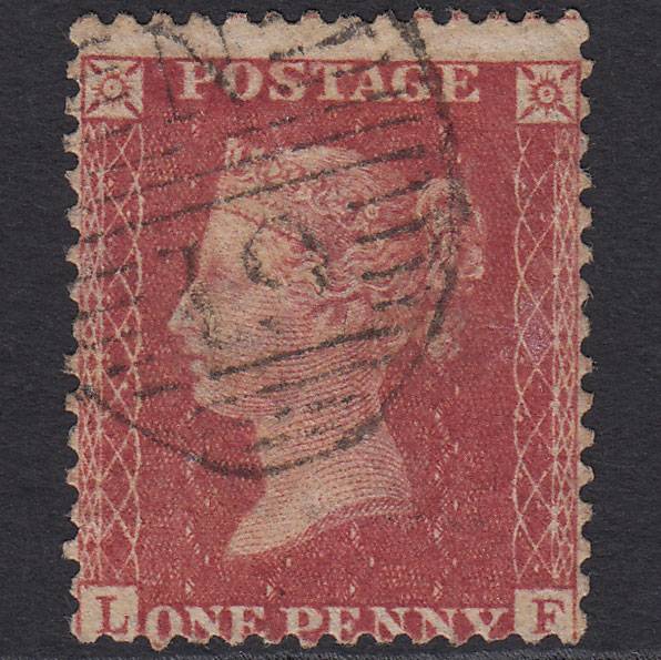GB QV 1857 1d Rose-red (Plate 57) SG40-C10(1) LF GU London D&S N19