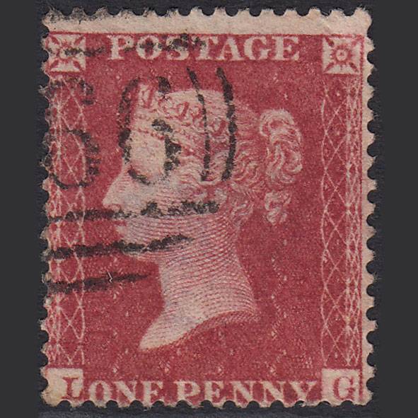 GB QV 1857 1d Rose-red (Plate 46) SG40-C10(1) LG FU