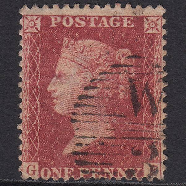 GB QV 1857 1d Rose-red (Plate 59) SG40-C10(1) GF GU London D&S W3