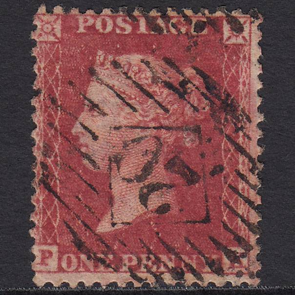 GB QV 1857 1d Rose-red (Plate 60) SG40-C10(1) PK FU London IS 20