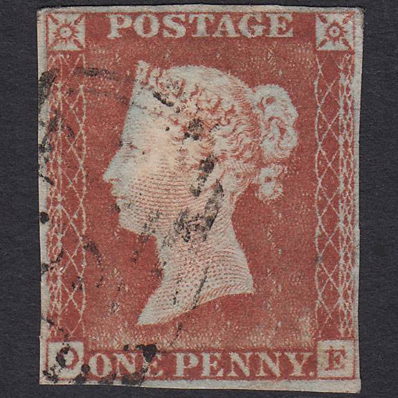 GB QV 1841 1d (Plate 35) SG9-B1(3) Constant Variety OE GU 4M Late Usage
