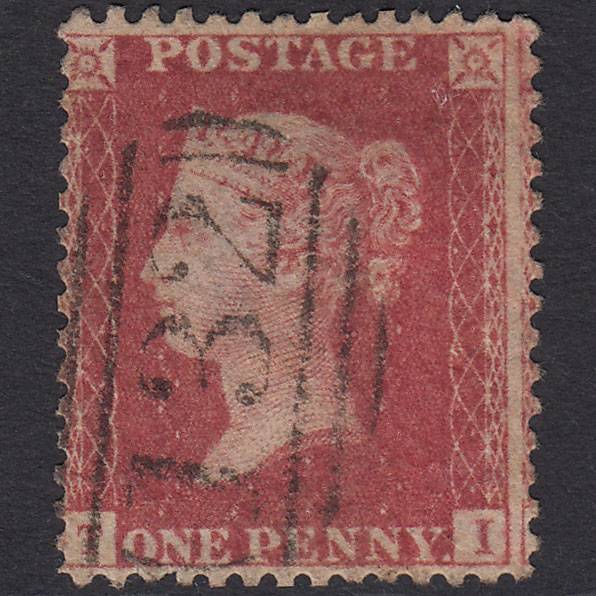 GB QV 1857 1d Pl 49 SG40-C10(1) TI GU Missing Imprimatur Brighton 132