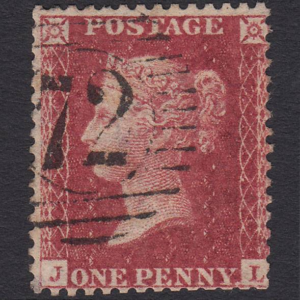 GB QV 1857 1d Pl 47 SG41-C10(4) JL GU Missing Imprimatur London D&S 72