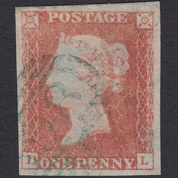 GB QV 1841 1d Red-brown (Plate 96) SG8-B1(1) DL VFU Green Postmark