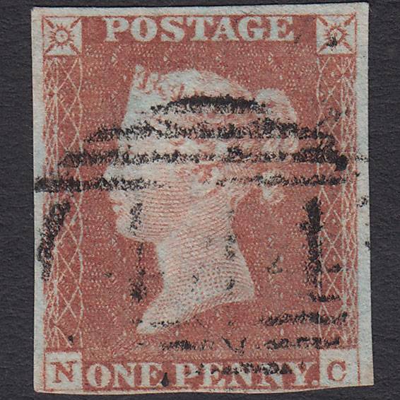 GB QV 1841 1d Red-brown (Plate 81) SG8-B1(1) NC FU nr 4M Leamington 444