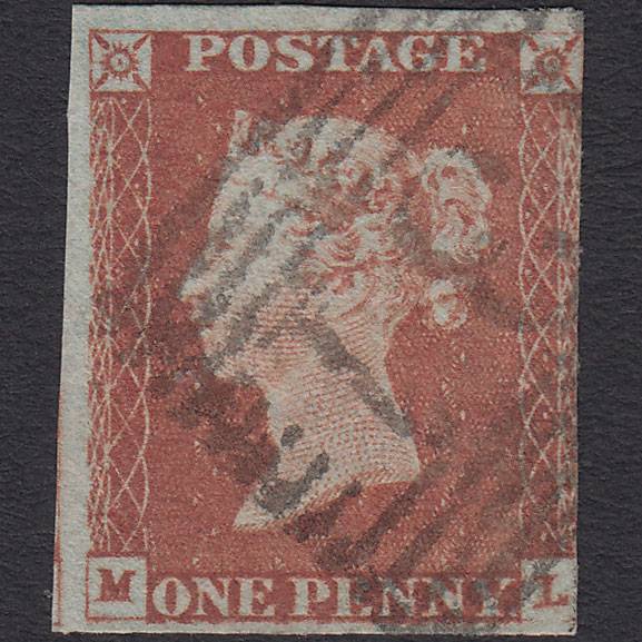 GB QV 1841 1d Pl 79 SG8-B1(1) Constant Variety ML GU 3m Edinburgh 131