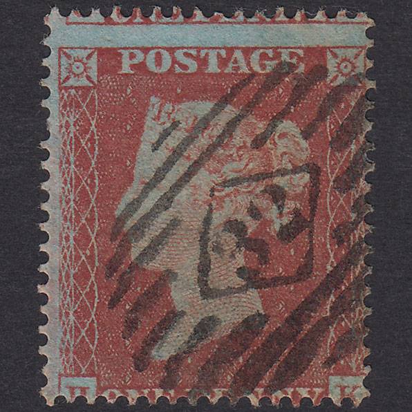 GB QV 1854 1d Red-Brown Plate 172 SG17-C1(1) HK FU London IS 32
