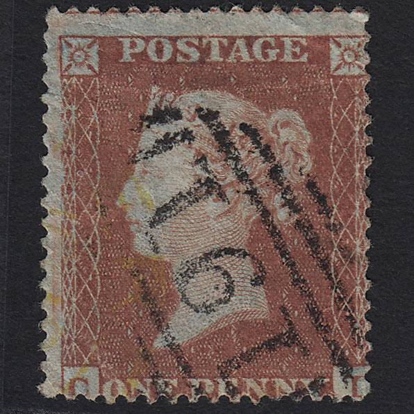 GB QV 1854 1d (Plate 198) SG17-C1(1) CI GU Yellow Ilminster Town Pmk! Cat£3500
