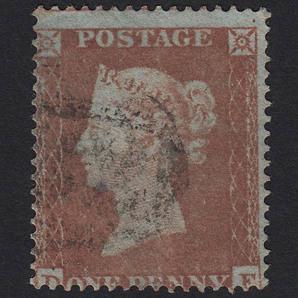 GB QV 1854 1d Red-brown (Plate 174) SG17-C1(1) DE GU
