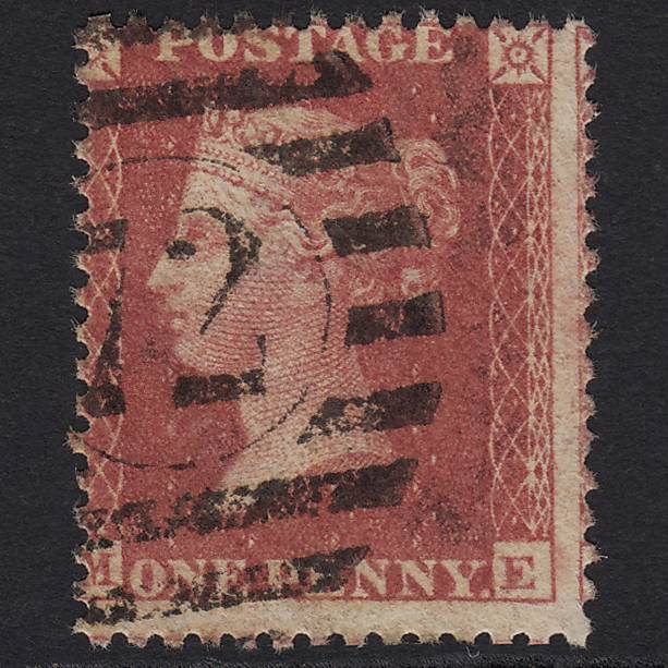 GB QV 1857 1d Rose-red (Plate 62) SG40-C10(1) ME FU London No.72