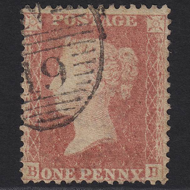GB QV 1857 1d Rose-red (Plate 60) SG40-C10(1) BH GU in London N19