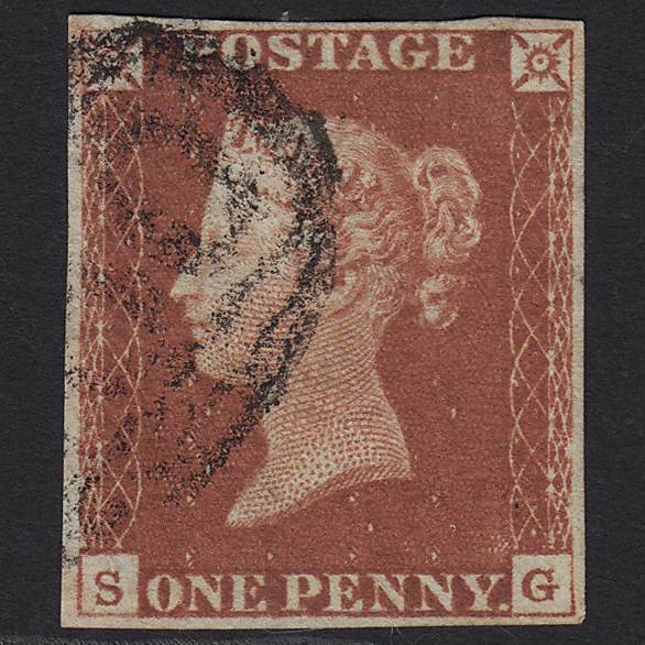 GB QV 1841 1d (Plate 69) SG8-B1(1) SG FU Missing Imprimatur 4M Imperf