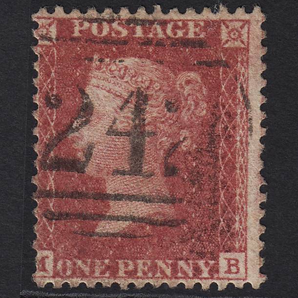 GB QV 1857 1d Rose-red (Plate 60) SG40-C10(1) MB GU Derby 242