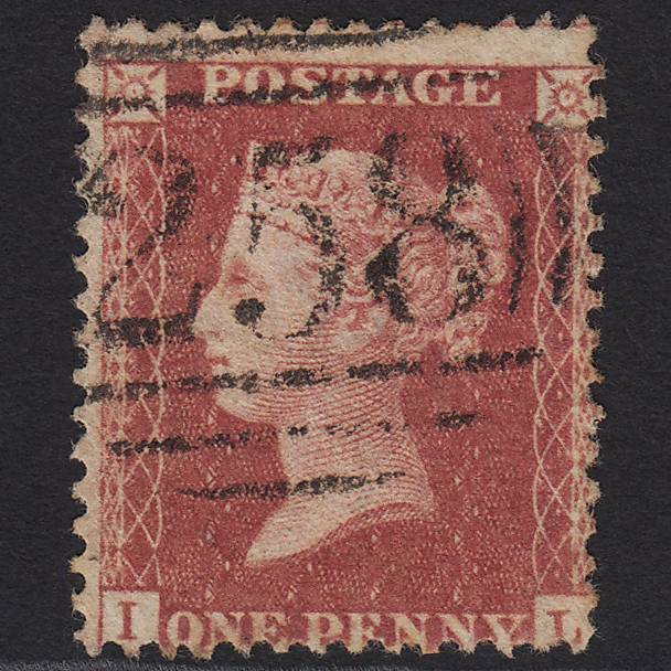 GB QV 1857 1d Rose-red SG40-C10(1) IL GU Dover 258
