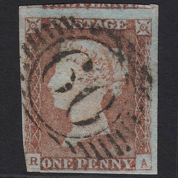 GB QV 1841 1d Pale Red-brown Pl 68 SG9-B1(3) RA FU London D&S 60 nr 4M