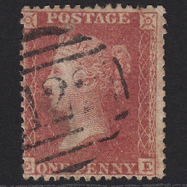 GB QV 1857 1d Rose-red (Plate 60) SG40-C10(1) EE GU Bridgnorth 122