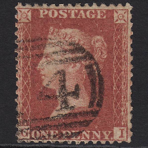 GB QV 1857 1d Rose-red (Plate 60) SG40-C10(1) GI GU
