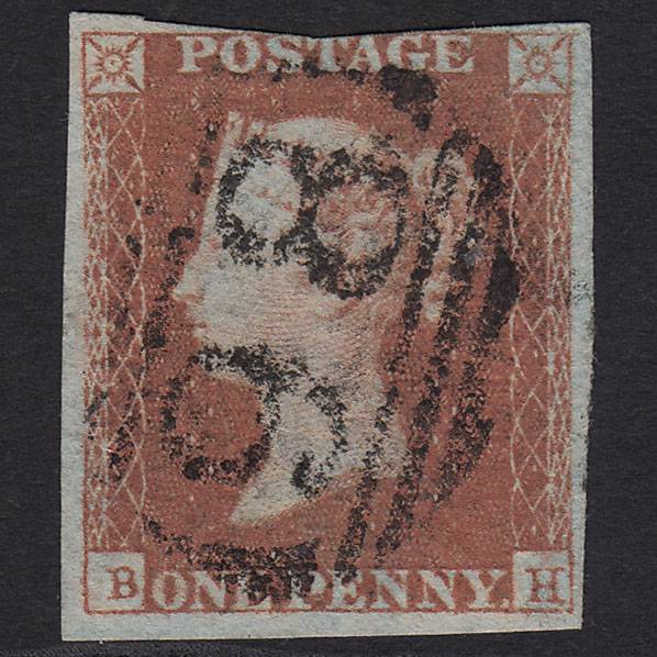 GB QV 1841 1d Pl 98 SG8-B1(1) BH GU Missing Imprimatur 3m Blackburn 98