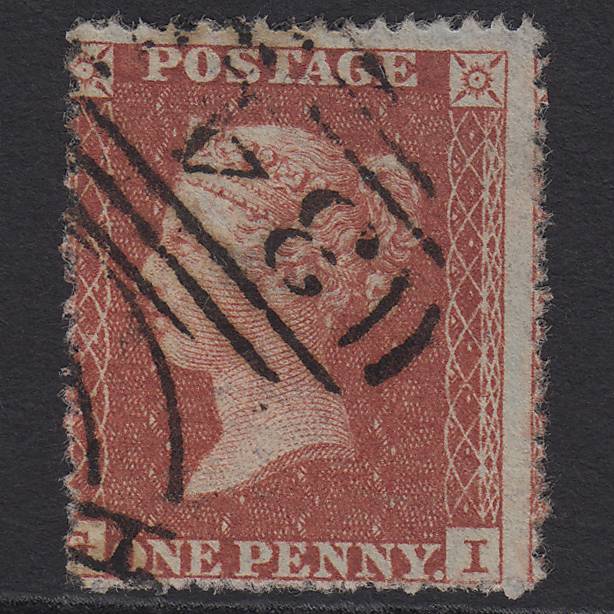 GB QV 1855 1d Red-brown (Plate 6) SG21-C4(1) GI FU Haverfordwest 345 Misperf