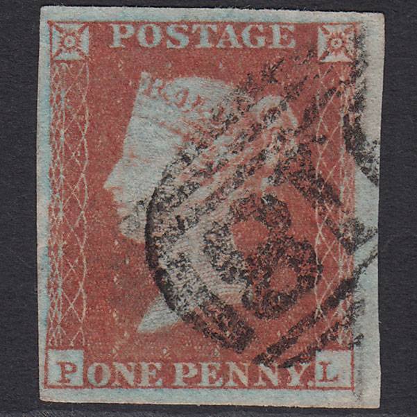 GB QV 1841 1d Pl 106 SG8-B1(1) PL VFU 4 Good to Huge M Worcester 918