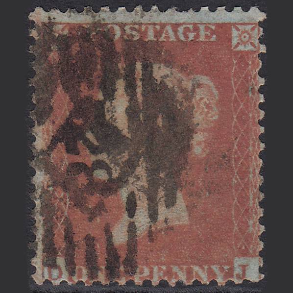 GB QV 1855 1d Red-brown (Plate 204) SG22-C2(1) DJ GU London IS 28