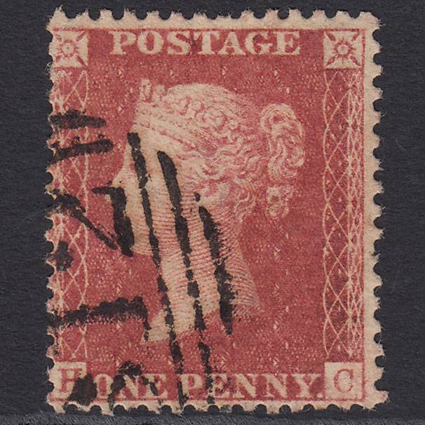 GB QV 1857 1d Rose-red (Plate 38) SG40-C10(1) HC GU