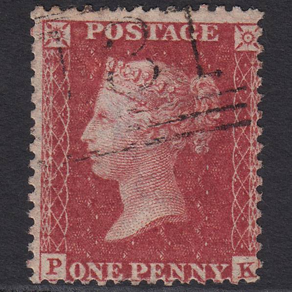 GB QV 1857 1d Rose-red (Plate 59) SG40-C10(1) PK FU Edinburgh 131