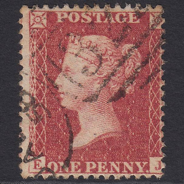 GB QV 1857 1d Rose-red (Plate 45) SG40-C10(1) EJ FU
