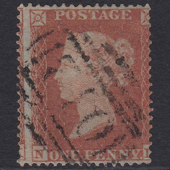 GB QV 1854 1d Red-brown (Plate 179) SG17-C1(1) NL FU Highampton 012 Misperf