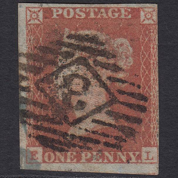 GB QV 1841 1d (Plate 121) SG8-B1(1) EL GU 4M London IS Later State