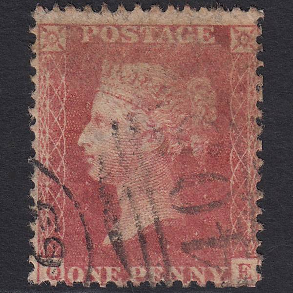 GB QV 1857 1d Rose-red (Plate 48) SG40-C10(1) QE GU Ipswich 405