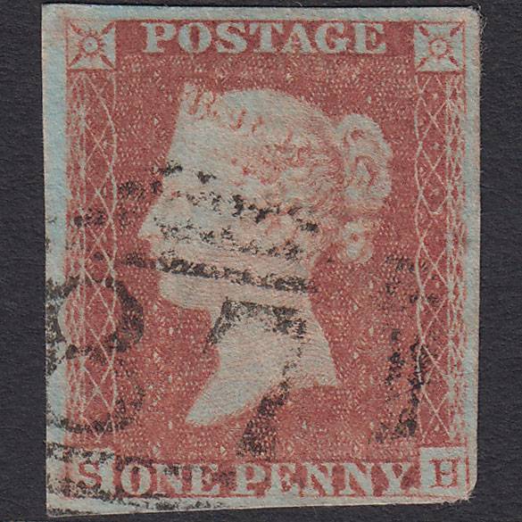 GB QV 1841 1d Red-brown (Plate 75) SG8-B1(1) SH GU nr 4M Blandford 87